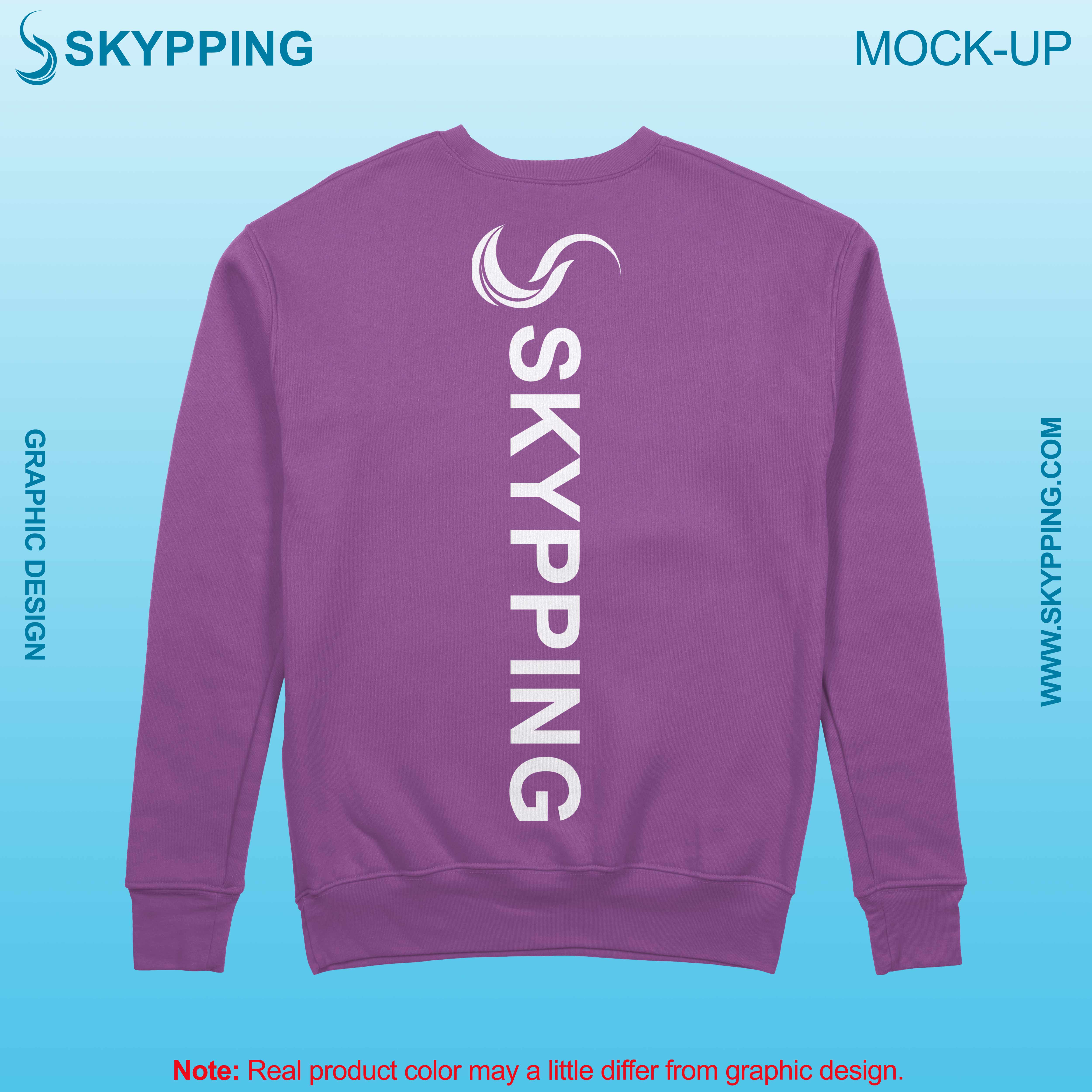 Sweatshirt with set-in style sleeve